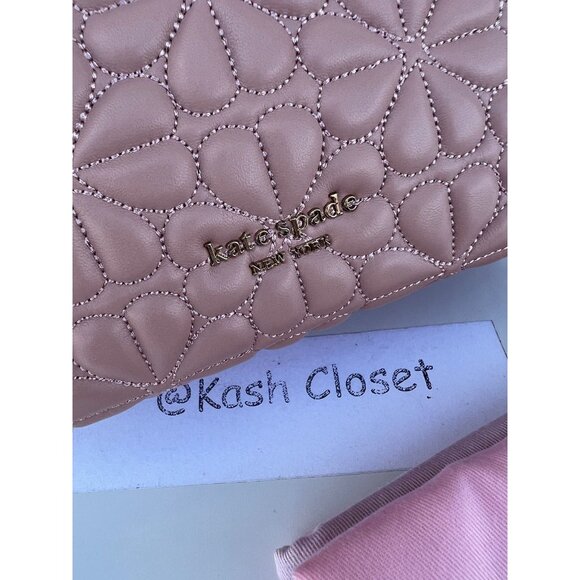 Kate Spade backpack bloom quilted medium leather backpack pink main image 6
